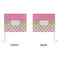 Pink & Green Dots Car Flag - Large - APPROVAL