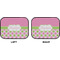 Pink & Green Dots Car Floor Mats (Back Seat) (Approval)