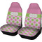 Pink & Green Dots Car Seat Covers