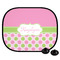 Pink & Green Dots Car Side Window Sun Shade (Personalized)