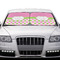 Pink & Green Dots Car Sun Shades - IN CONTEXT