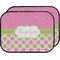 Pink & Green Dots Car Floor Mats (Back Seat) (Personalized)