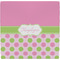 Pink & Green Dots Ceramic Tile Hot Pad (Personalized)