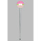 Pink & Green Dots Clear Plastic 7" Stir Stick - Round - Single Stick