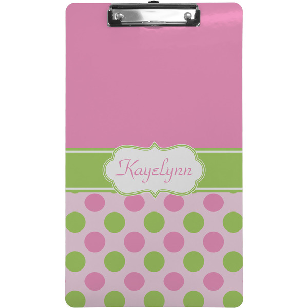 Pink & Green Dots Clipboard (Legal)