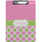 Pink & Green Dots Clipboard (Personalized)