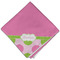 Pink & Green Dots Cloth Napkins - Personalized Dinner (Folded Four Corners)