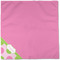 Pink & Green Dots Cloth Napkins - Personalized Dinner (Full Open)
