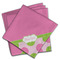 Pink & Green Dots Cloth Napkins - Personalized Dinner (PARENT MAIN Set of 4)