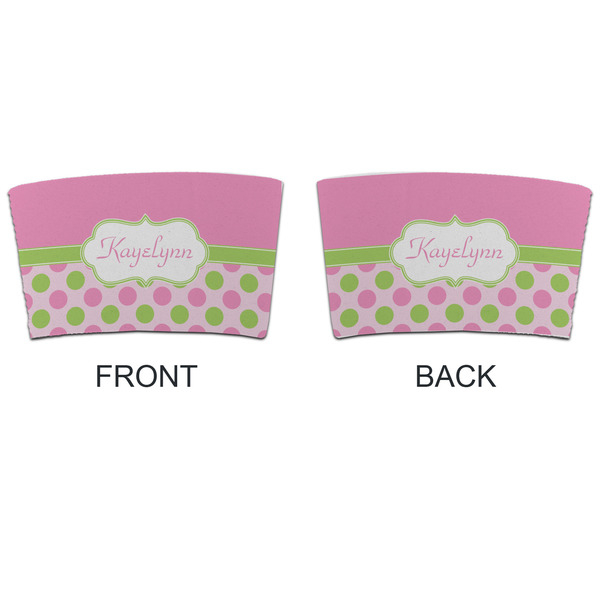 Pink & Green Dots Coffee Cup Sleeve - APPROVAL