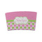 Pink & Green Dots Coffee Cup Sleeve - FRONT