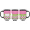 Pink & Green Dots Coffee Mug - 11 oz - Black APPROVAL