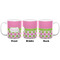 Pink & Green Dots Coffee Mug - 11 oz - White APPROVAL