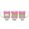 Pink & Green Dots Coffee Mug - 20 oz - White APPROVAL