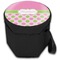 Pink & Green Dots Collapsible Personalized Cooler & Seat (Closed)