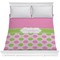 Pink & Green Dots Comforter - Full / Queen (Personalized)