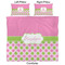 Pink & Green Dots Comforter Set - King - Approval
