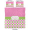 Pink & Green Dots Comforter Set - Queen - Approval
