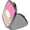 Pink & Green Dots Compact Mirror (Side View)