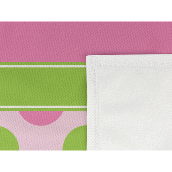 Pink & Green Dots Cooling Towel- Detail