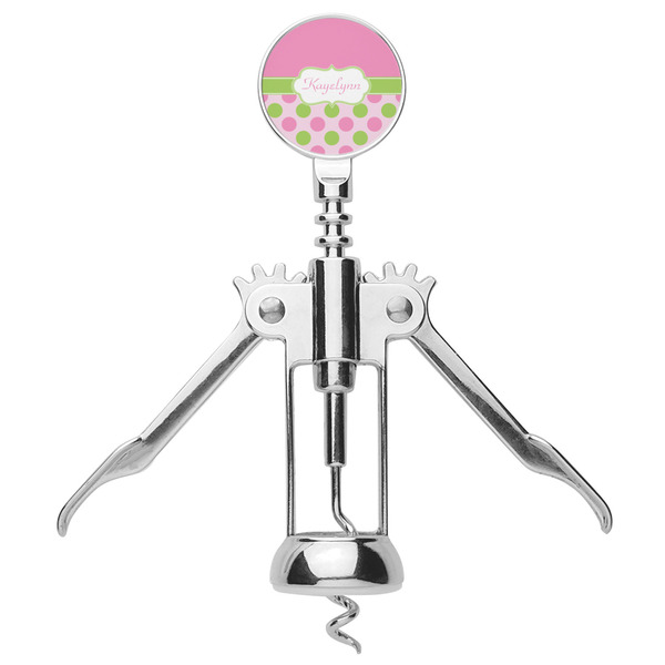 Pink & Green Dots Corkscrew - Alt