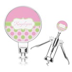Pink & Green Dots Corkscrew (Personalized)