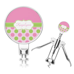 Pink & Green Dots Corkscrew (Personalized)