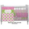 Pink & Green Dots Crib - Profile Sold Seperately