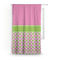 Pink & Green Dots Curtain Panel - Custom Size