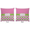 Pink & Green Dots Decorative Pillow Case - Approval