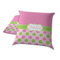 Pink & Green Dots Decorative Pillow Case - TWO