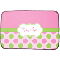 Pink & Green Dots Dish Drying Mat (Personalized)