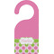 Pink & Green Dots Door Hanger w/ Name or Text
