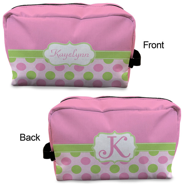 Pink & Green Dots Dopp Kit - Approval