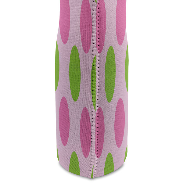 Pink & Green Dots Double Wine Tote - DETAIL 2 (new)