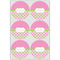 Pink & Green Dots Drink Topper - Large - Set of 6