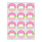 Pink & Green Dots Drink Topper - Small - Set of 12