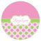 Pink & Green Dots Drink Topper - XLarge - Single