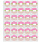 Pink & Green Dots Drink Topper - XSmall - Set of 30