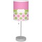 Pink & Green Dots 7" Drum Lamp with Shade (Personalized)