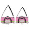 Pink & Green Dots Duffle Bag Small and Large