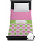 Pink & Green Dots Duvet Cover - Twin XL (Personalized)
