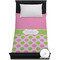 Pink & Green Dots Duvet Cover - Twin (Personalized)