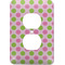 Pink & Green Dots Electric Outlet Plate