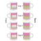 Pink & Green Dots Espresso Cup Set of 4 - Apvl