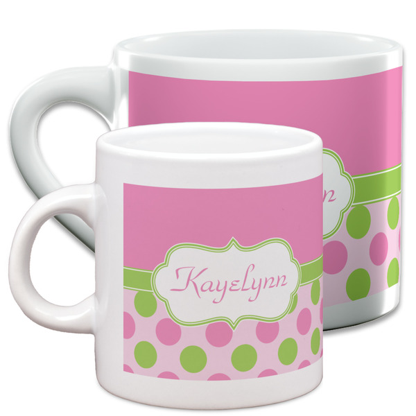 Pink & Green Dots Espresso Mugs - Main Parent