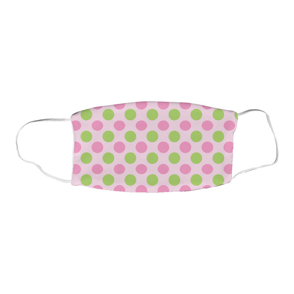 Pink & Green Dots Fabric Face Mask