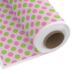 Pink & Green Dots Custom Fabric by the Yard (Personalized)
