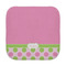 Pink & Green Dots Face Cloth-Rounded Corners