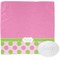 Pink & Green Dots Wash Cloth with soap